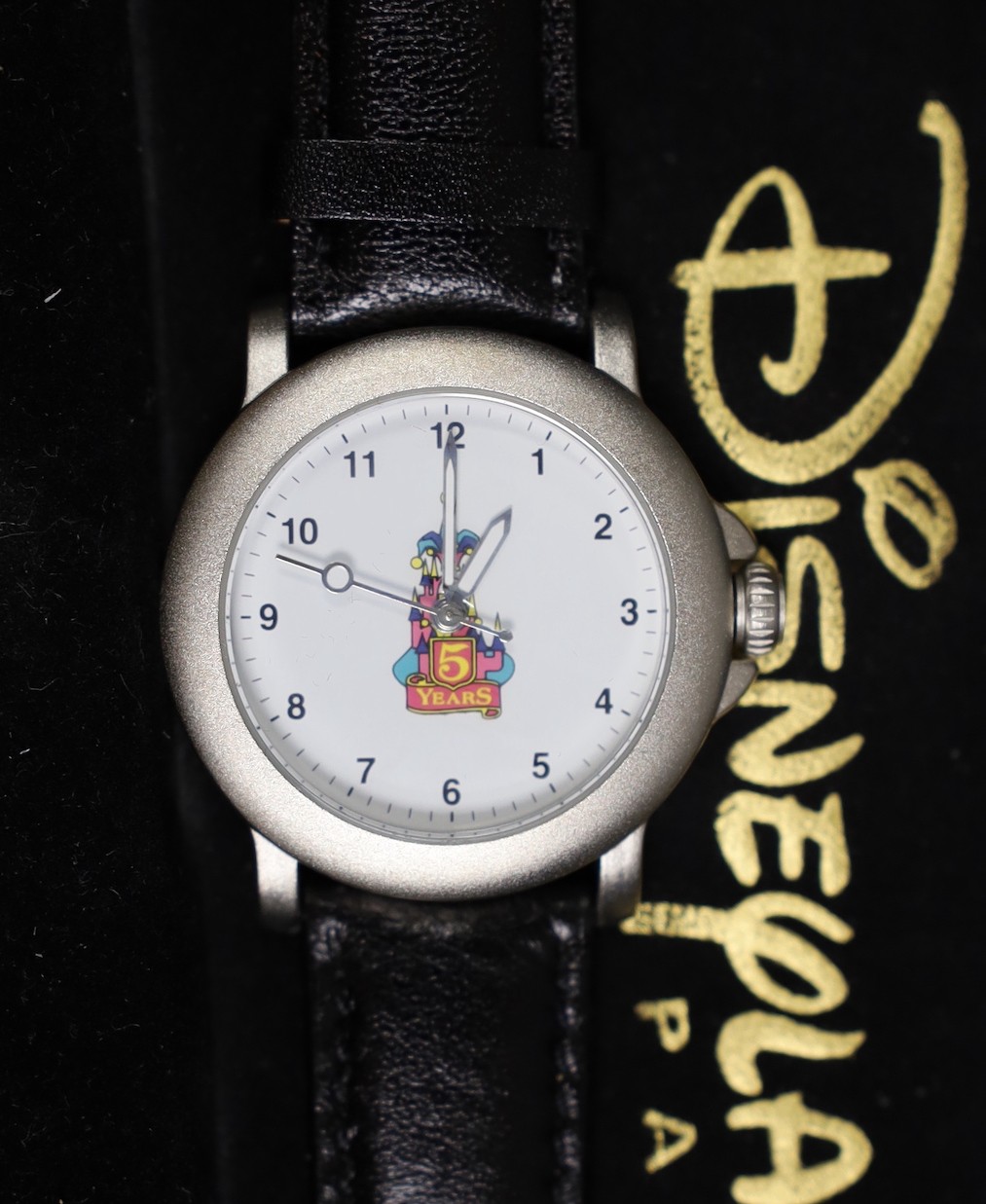 Assorted Walt Disney wristwatches including two commemorative Disney Cruise Line, 100 Years of Magic, Tarzan ride, California Adventure Park, opening of Space Mountain, Disneyland Paris (9 total)